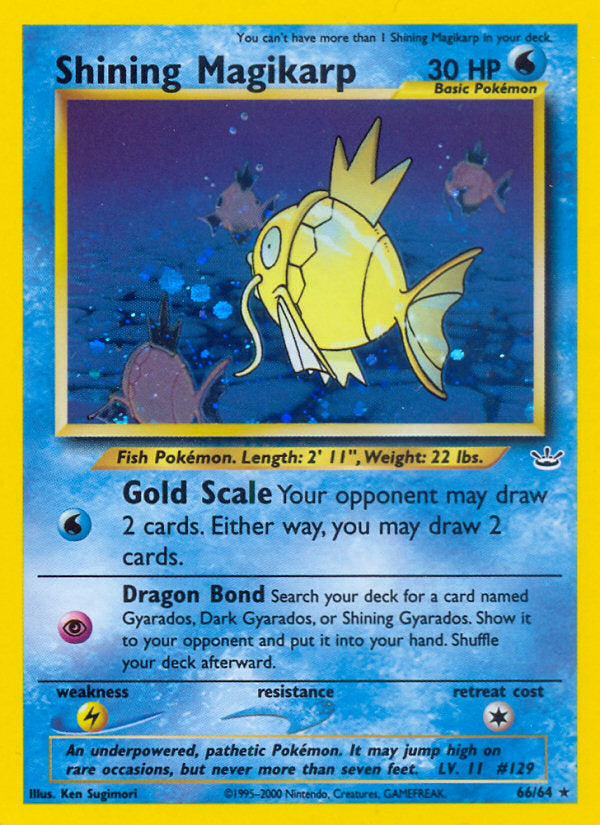 Neo Revelation Holo Shining Magikarp #66/64 unlimited