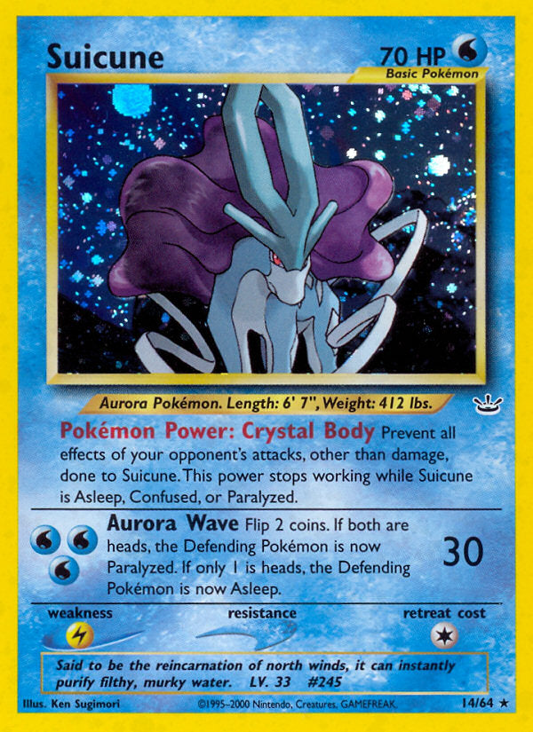 Neo Revelation Holo Suicune #14/64 unlimited