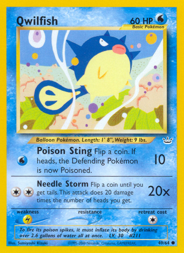 Neo Revelation Qwilfish #49/64 unlimited