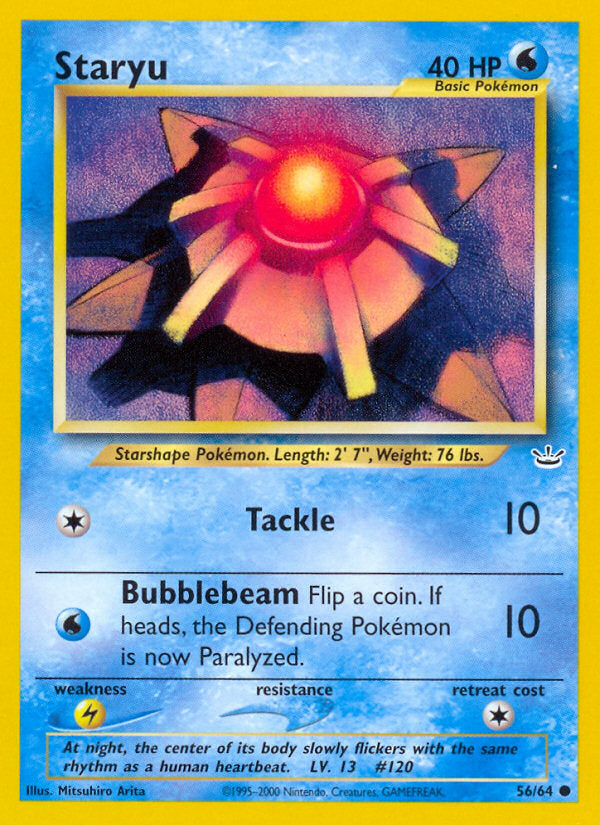 Neo Revelation Staryu #56/64 unlimited