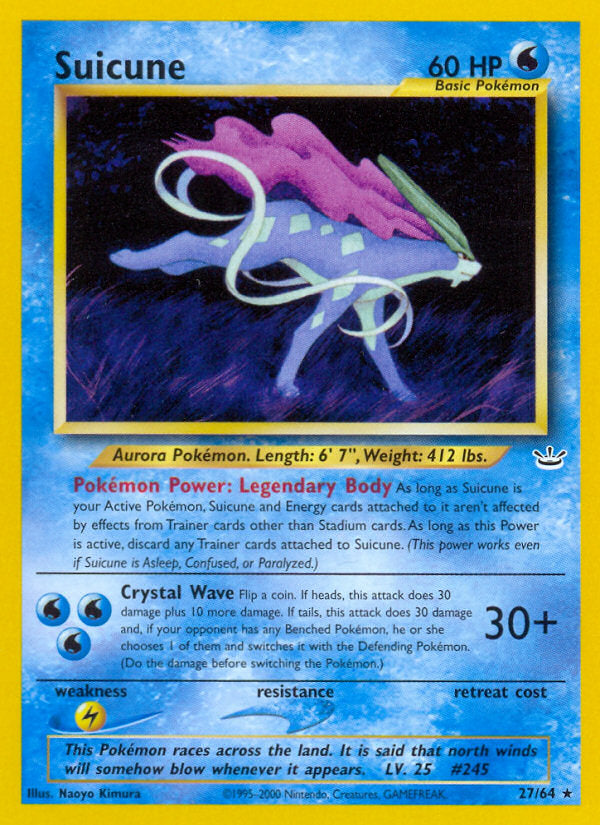Neo Revelation Suicune #27/64 unlimited