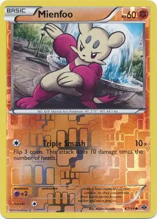Next Destinies Mienfoo #67/99 reverse holo