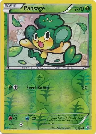 Next Destinies Pansage #6/99 reverse holo