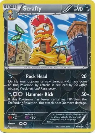 Next Destinies Scrafty #74/99 reverse holo