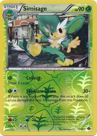 Next Destinies Simisage #7/99 reverse holo