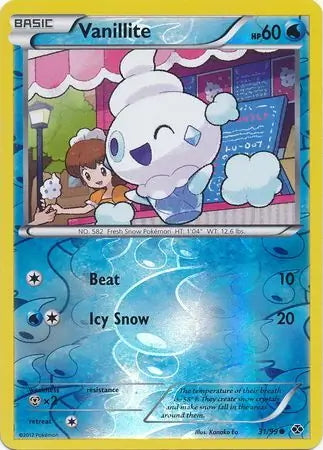 Next Destinies Vanillite #31/99 reverse holo