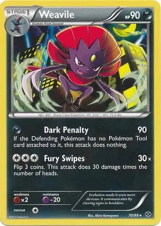 Next Destinies Weavile #70/99 reverse holo