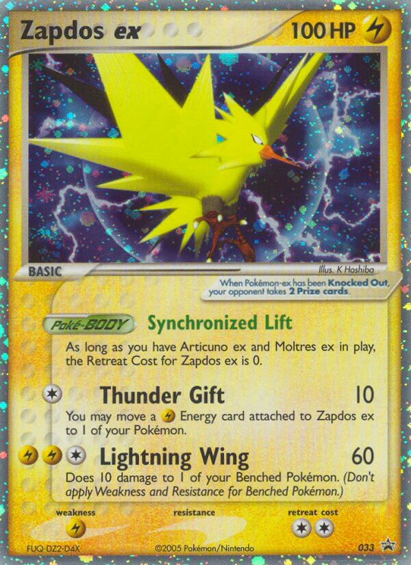 Nintendo Promos Holo Zapdos ex #33