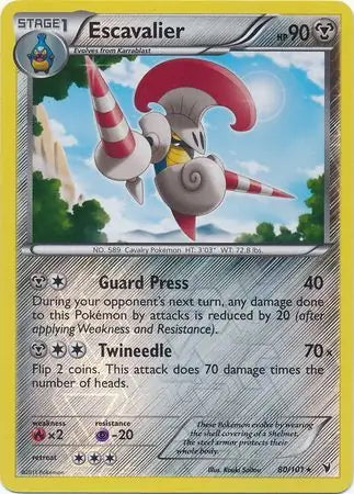 Noble Victories Escavalier #80/101 reverse holo
