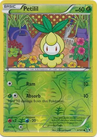 Noble Victories Petilil #4/101 reverse holo