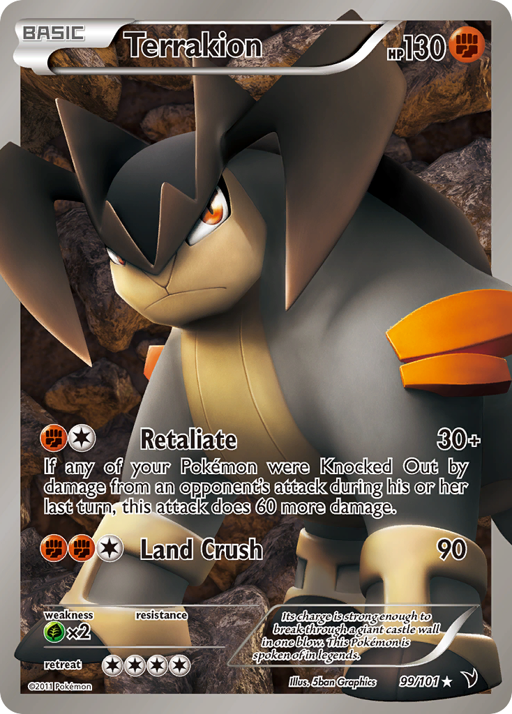 Noble Victories Terrakion #99/101