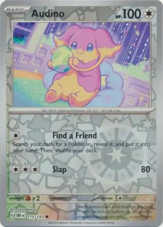 Obsidian Flames Audino #173/197 reverse holo