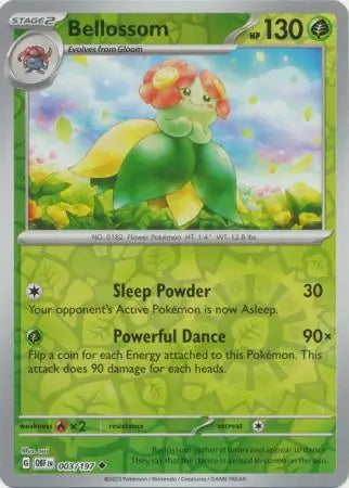 Obsidian Flames Bellossom #3/197 reverse holo
