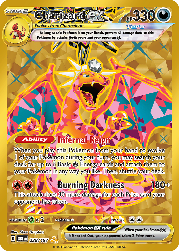 Obsidian Flames Charizard EX #228/197