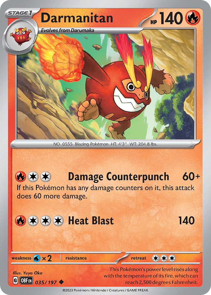 Obsidian Flames Darmanitan #35/197