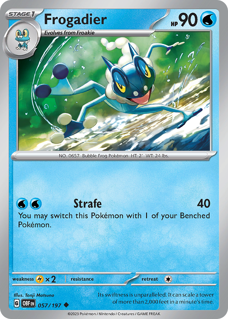 Obsidian Flames Frogadier #57/197