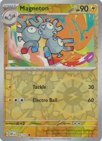 Obsidian Flames Magneton #64/197 reverse holo