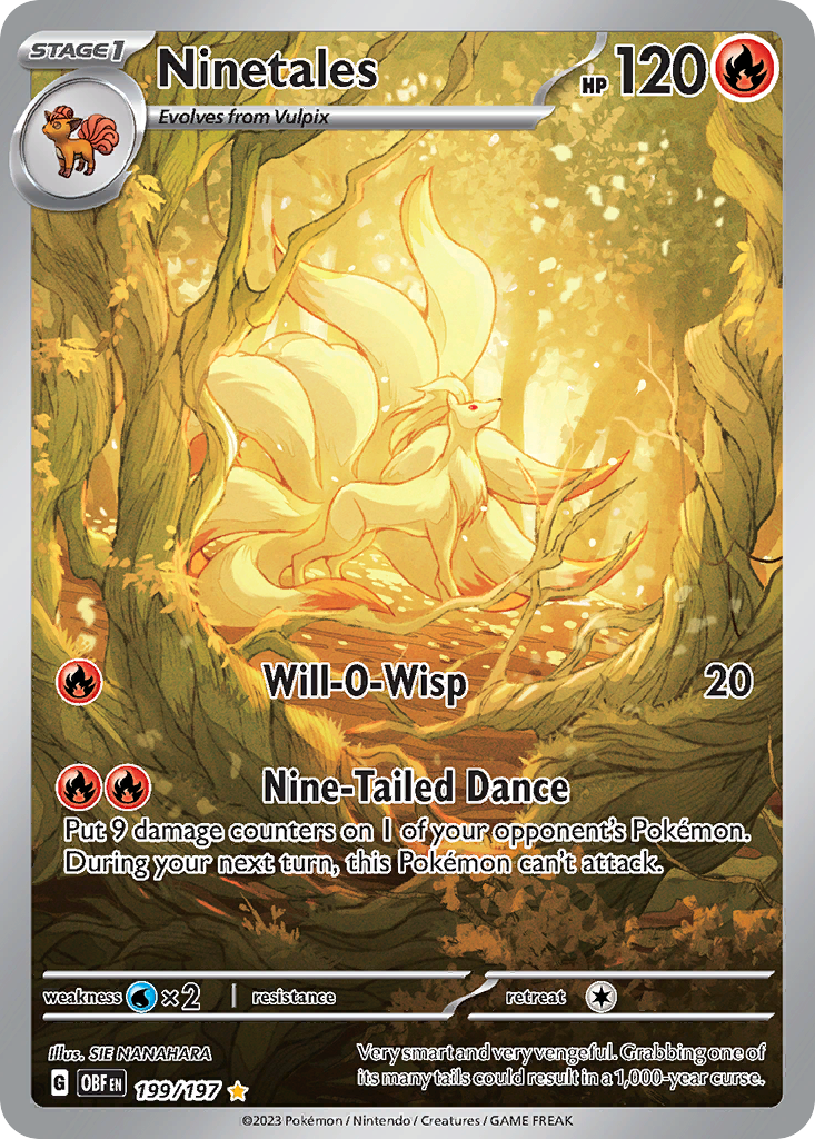 Obsidian Flames Ninetales #199/197