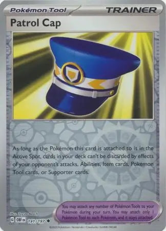 Obsidian Flames Patrol Cap #191/197 reverse holo