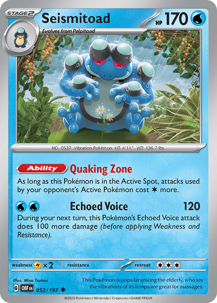 Obsidian Flames Seismitoad #52/197