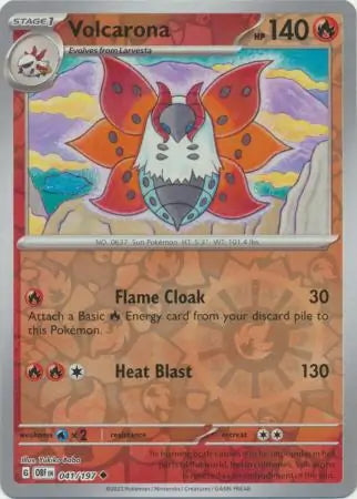 Obsidian Flames Volcarona #41/197 reverse holo