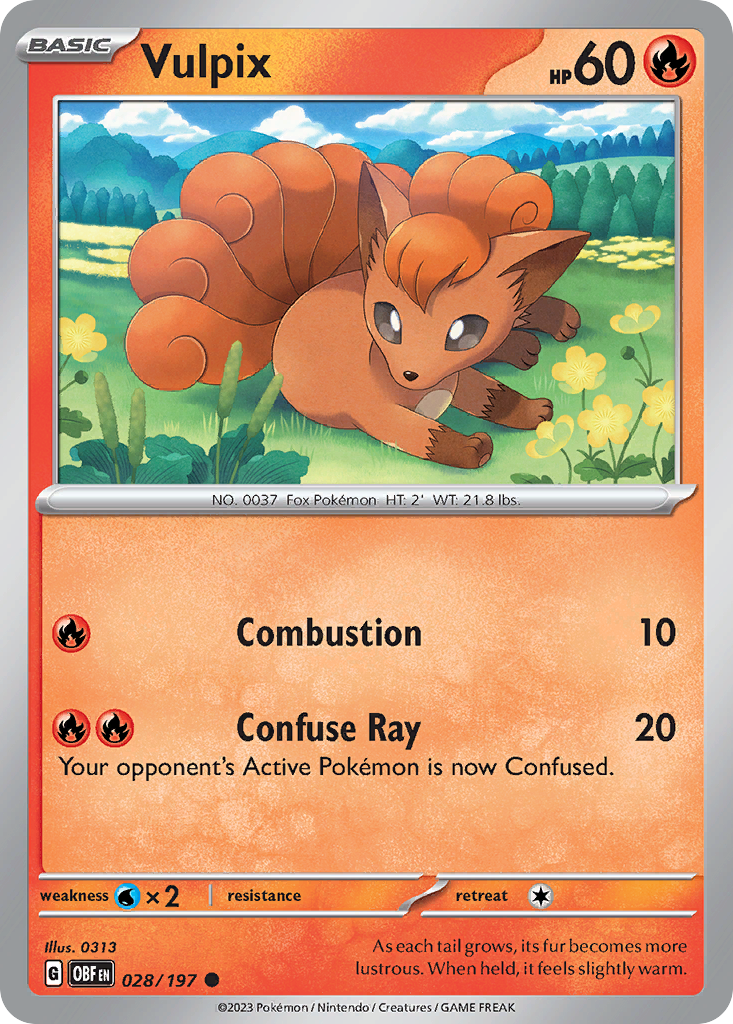 Obsidian Flames Vulpix #28/197