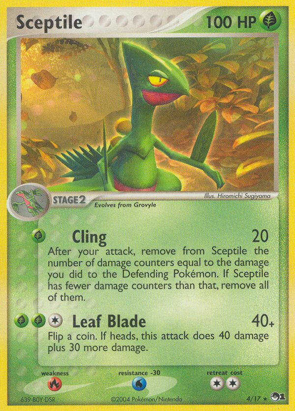 POP Series 1 Non - Holo Sceptile #4