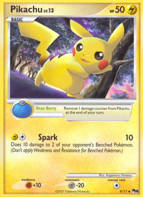 POP Series 6 Non - Holo Pikachu #9