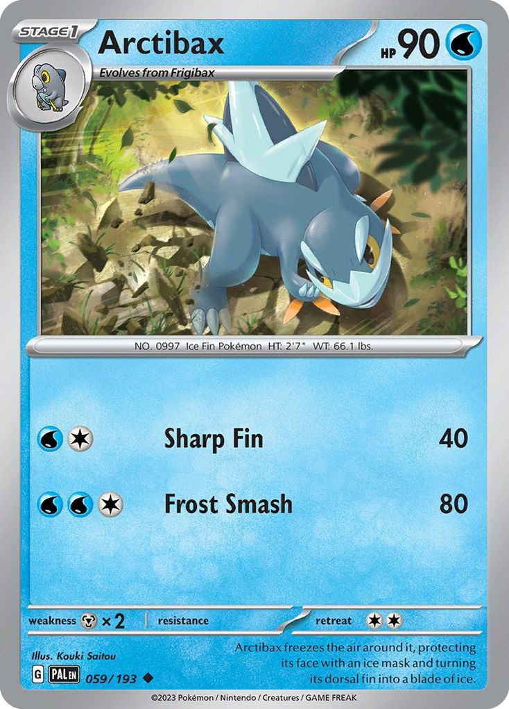 Paldea Evolved Arctibax #59/193