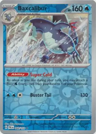 Paldea Evolved Baxcalibur #60/193 reverse holo