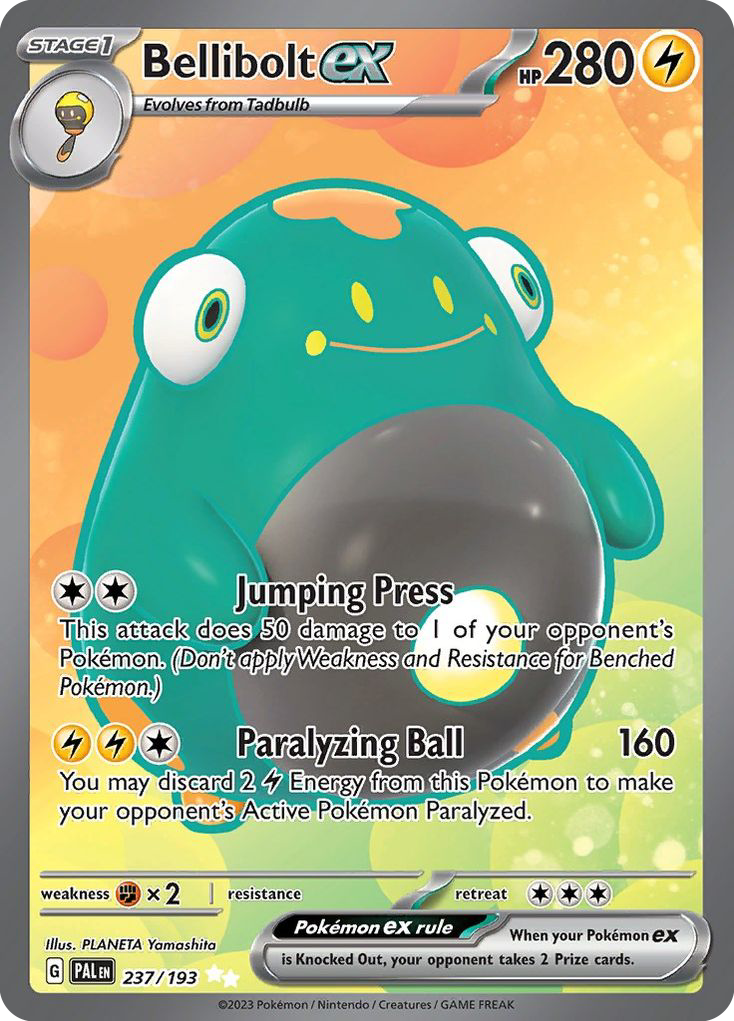 Paldea Evolved Bellibolt EX #237/193