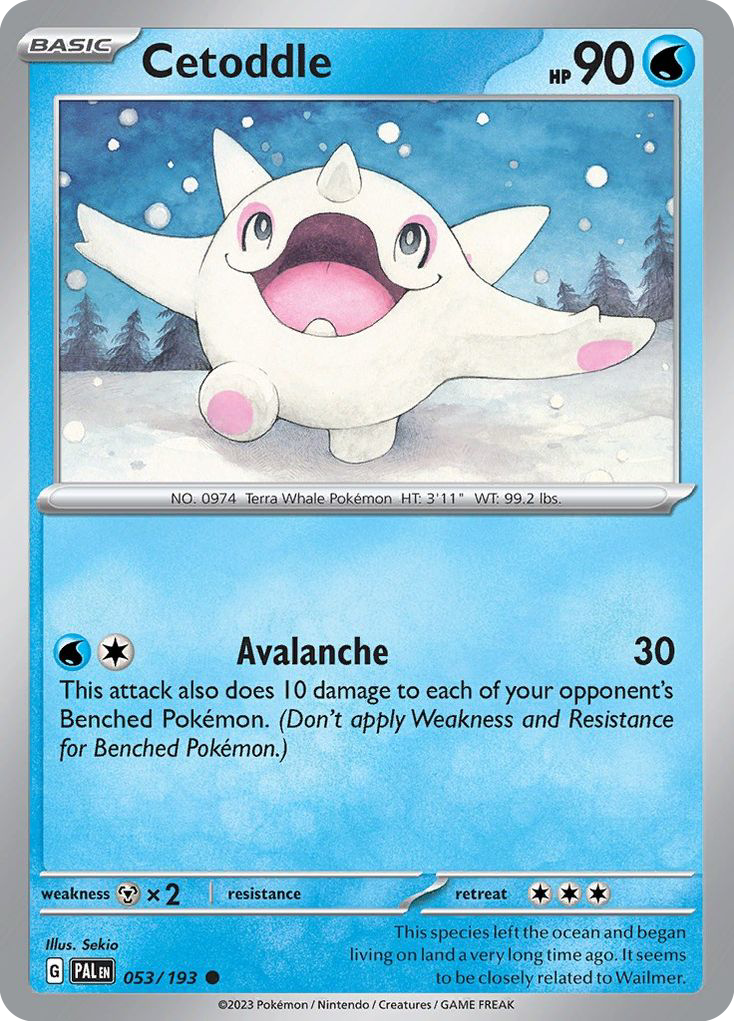 Paldea Evolved Cetoddle #53/193