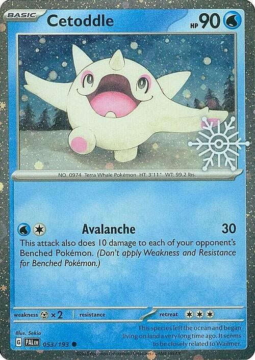 Paldea Evolved Cetoddle #53/193 Snowflake Stamp