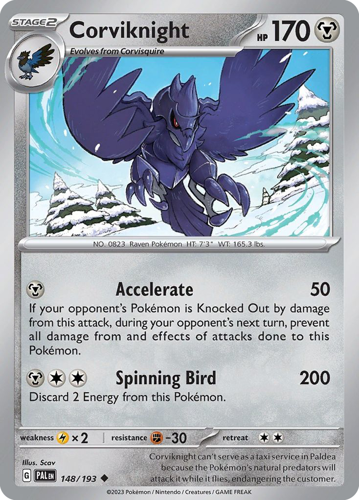 Paldea Evolved Corviknight #148/193