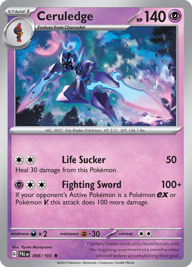 Paldea Evolved Holo Ceruledge #98/193