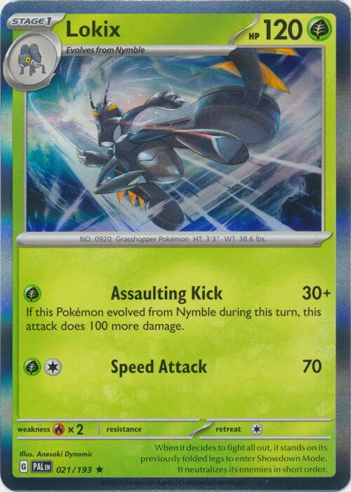 Paldea Evolved Holo Lokix #21/193