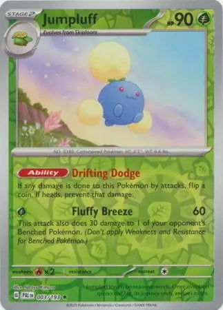Paldea Evolved Jumpluff #3/193 reverse holo