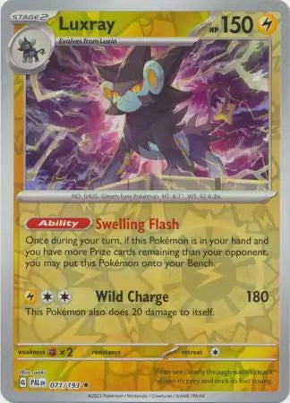 Paldea Evolved Luxray #71/193 reverse holo
