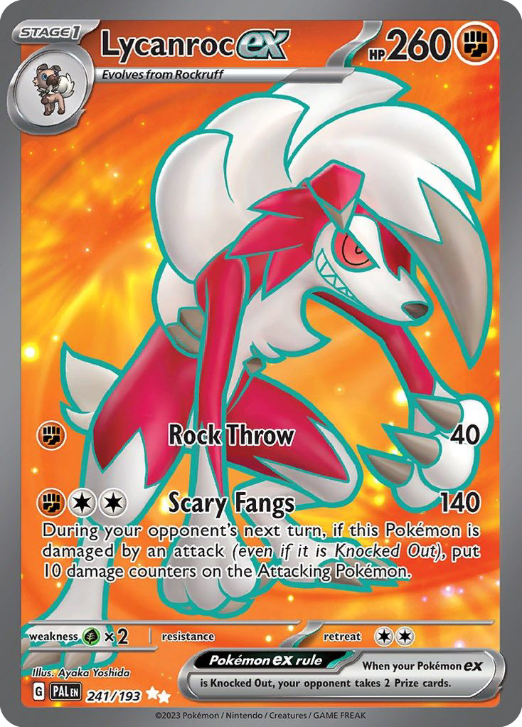 Paldea Evolved Lycanroc EX #241/193