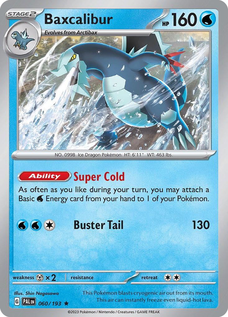 Paldea Evolved Non - Holo Baxcalibur #60/193