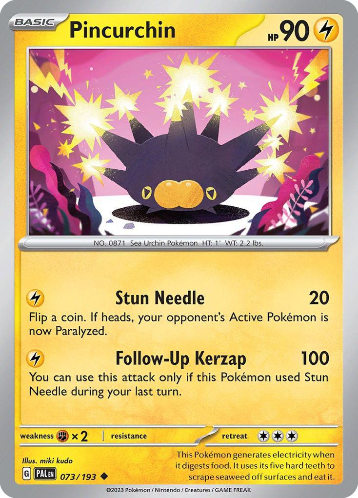 Paldea Evolved Pincurchin #73/193