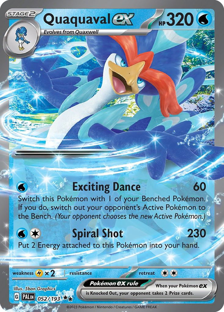 Paldea Evolved Quaquaval EX #52/193
