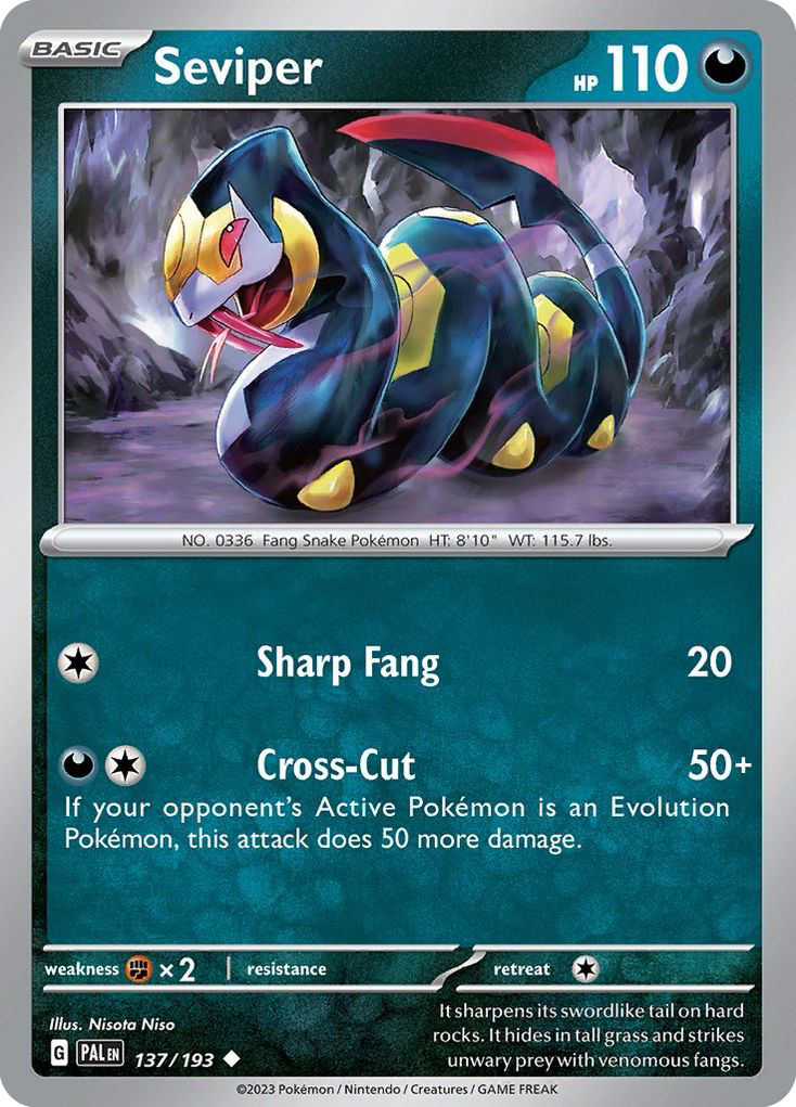 Paldea Evolved Seviper #137/193