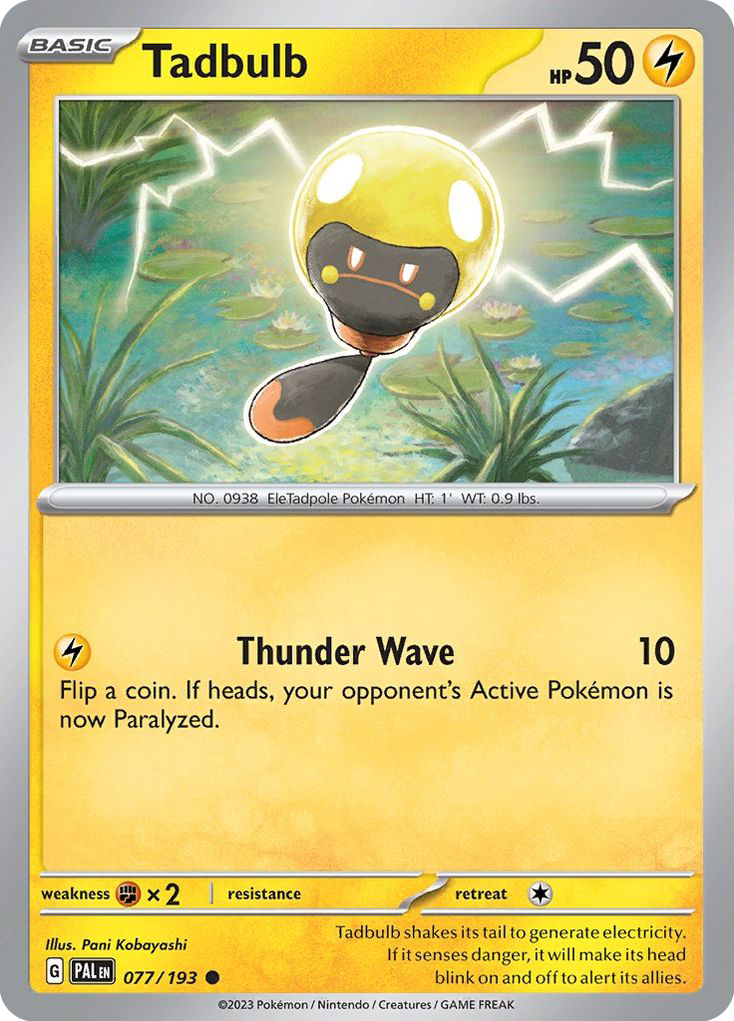 Paldea Evolved Tadbulb #77/193