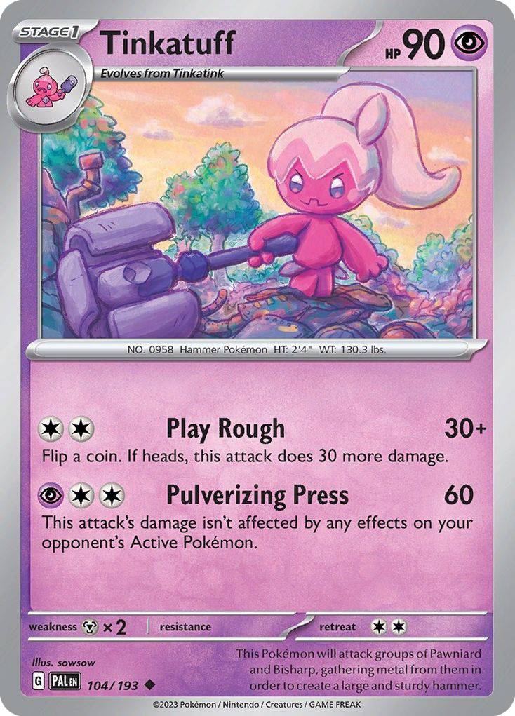 Paldea Evolved Tinkatuff #104/193