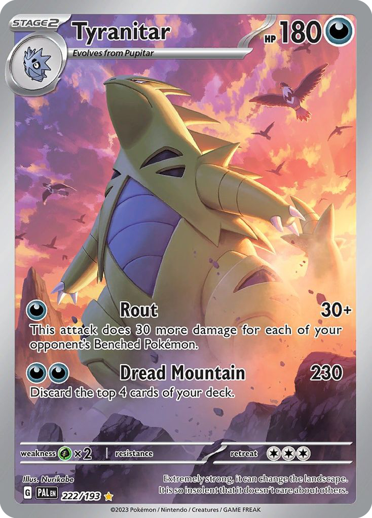 Paldea Evolved Tyranitar #222/193
