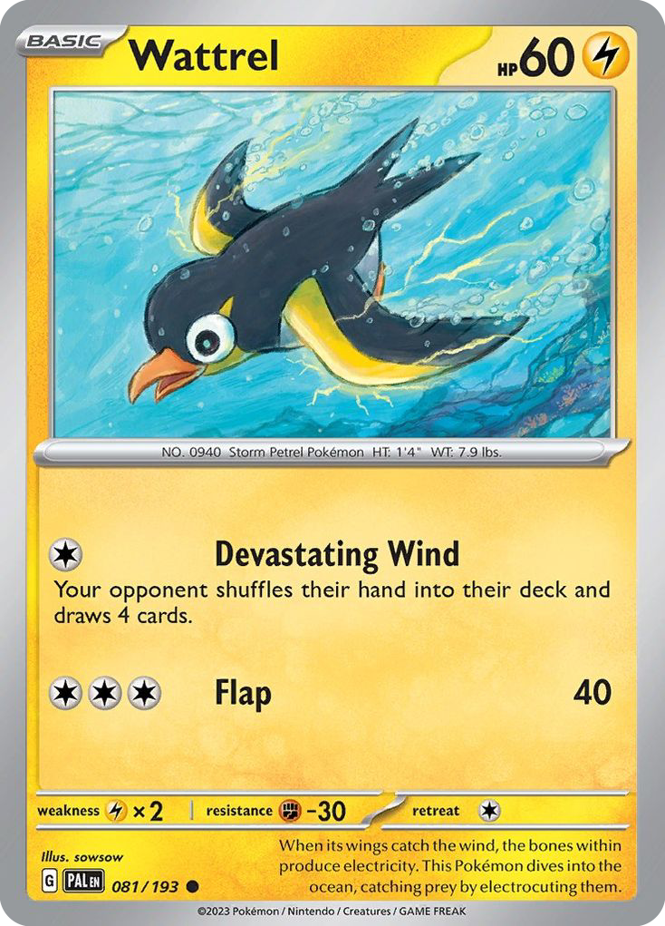 Paldea Evolved Wattrel #81/193