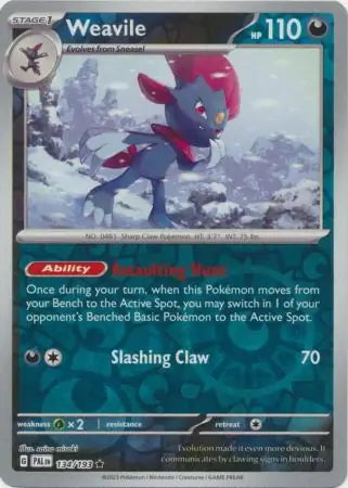 Paldea Evolved Weavile #134/193 reverse holo