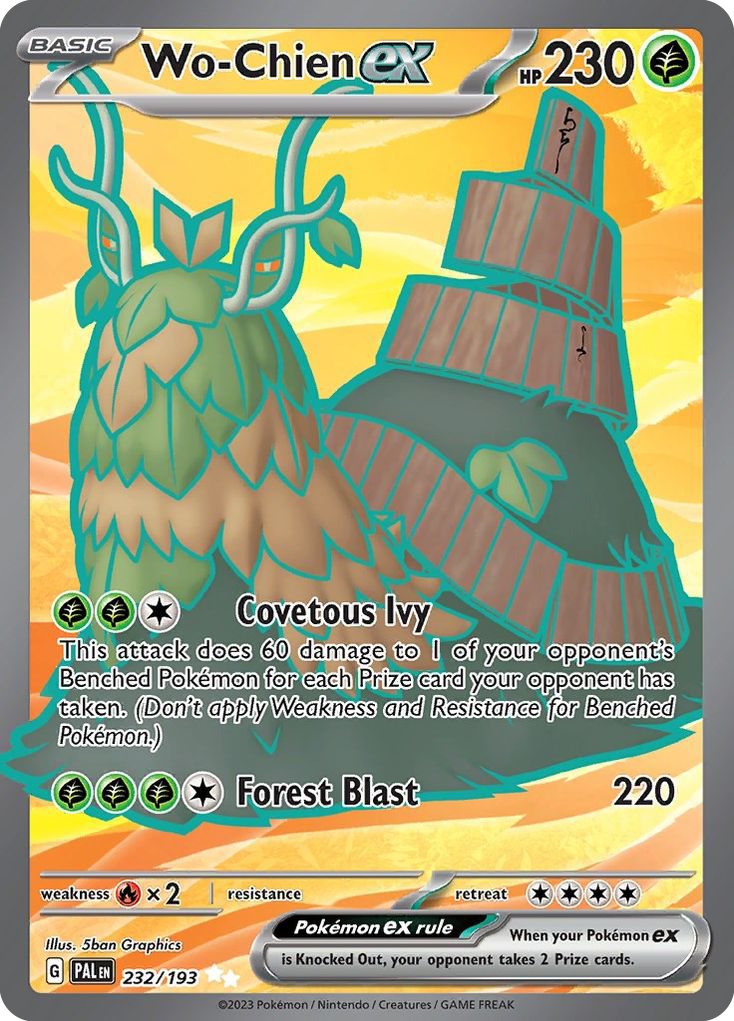 Paldea Evolved Wo-Chien EX #232/193