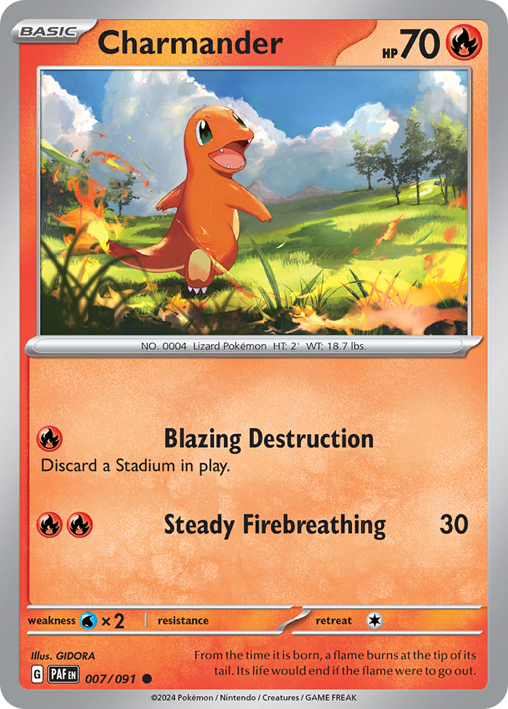 Paldean Fates Charmander #7/91